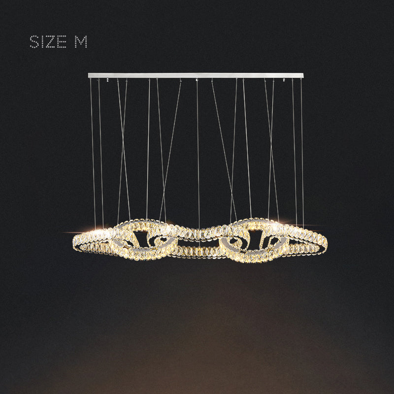 SEFENIAS LUX Linear Chandelier by Lampadom - close-up