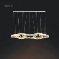 SEFENIAS LUX Linear Chandelier by Lampadom - close-up