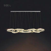SEFENIAS LUX Linear Chandelier by Lampadom - side view