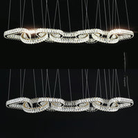 SEFENIAS LUX Linear Chandelier by Lampadom - angle view