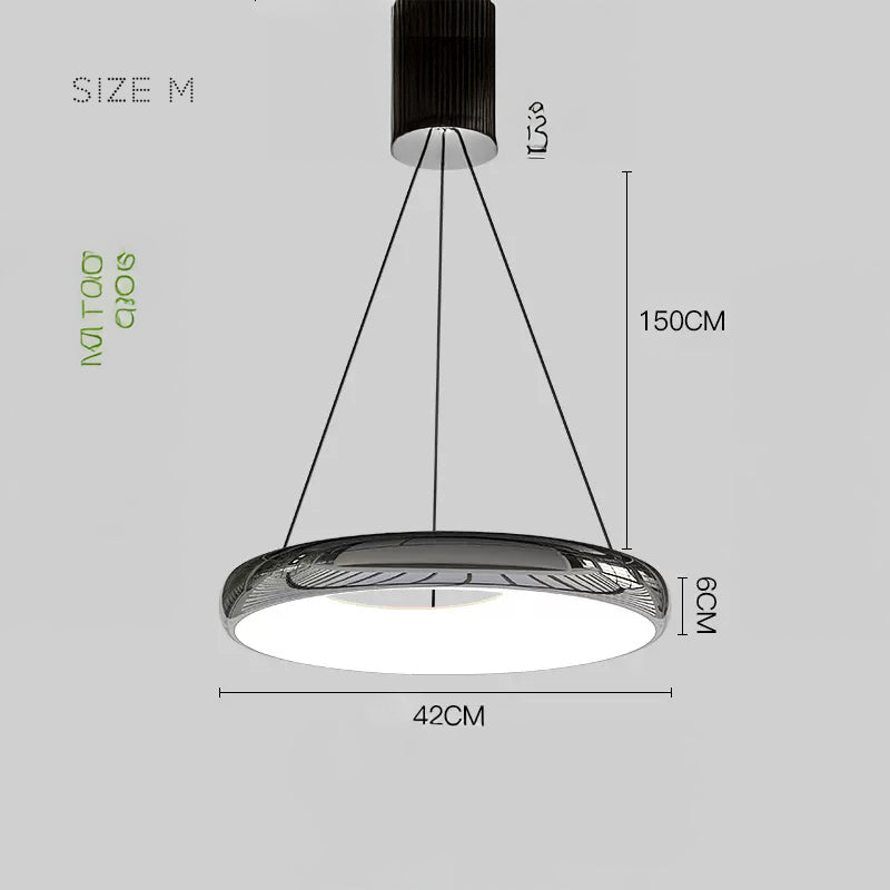 SEGOL R Pendant by Lampadom - side view