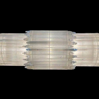 Selenite Linear chandelier by Lampadom - detail view