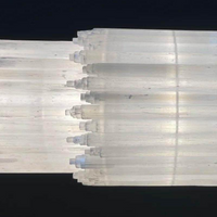 Selenite Linear chandelier by Lampadom - ambient shot