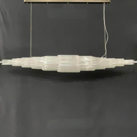 Selenite Linear chandelier by Lampadom - close-up