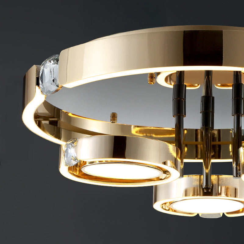 SELLIF GOLD Ceiling Chandelier by Lampadom - scale reference