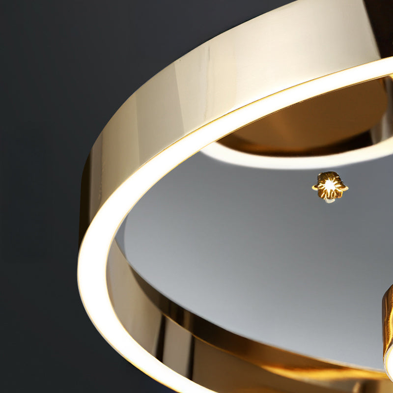 SELLIF GOLD Ceiling Chandelier by Lampadom - side view