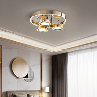 SELLIF GOLD Ceiling Chandelier by Lampadom - scale reference