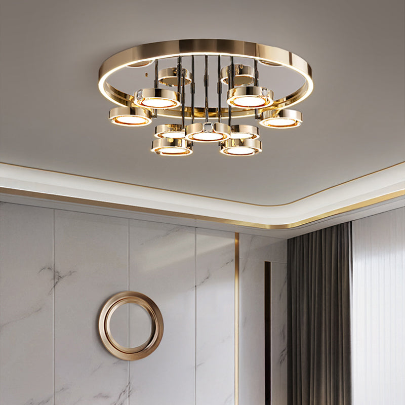 SELLIF GOLD Ceiling Chandelier by Lampadom - angle view