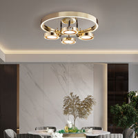 SELLIF GOLD Ceiling Chandelier by Lampadom - top view