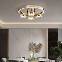 SELLIF GOLD Ceiling Chandelier by Lampadom - ambient shot