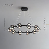 SEMUND B Ring Chandelier