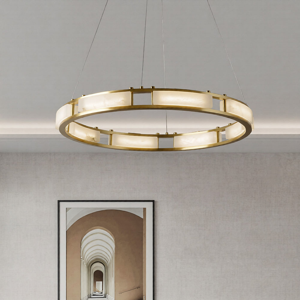 SERIANNA Ring Chandelier by Lampadom - angle view