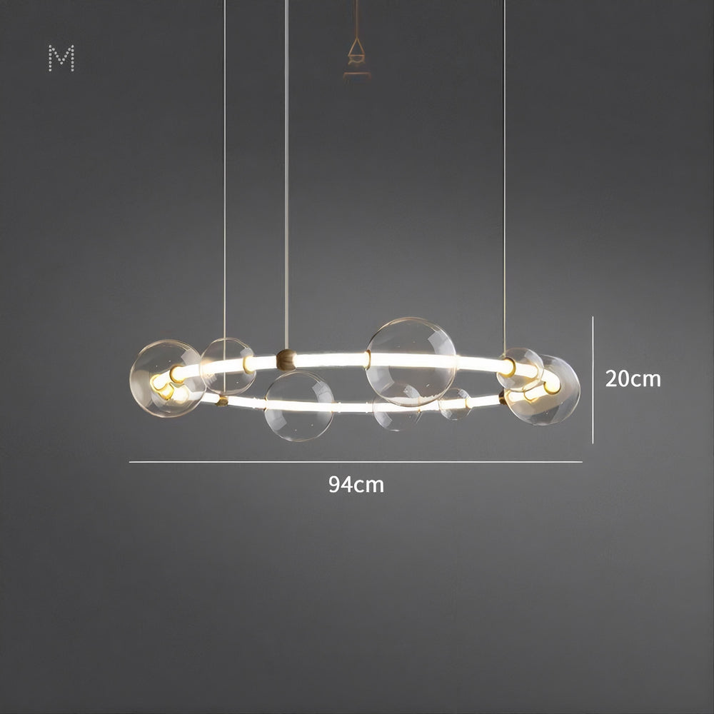 SESSA Ring Chandelier by Lampadom - side view