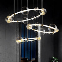 SESSA Ring Chandelier by Lampadom - close-up