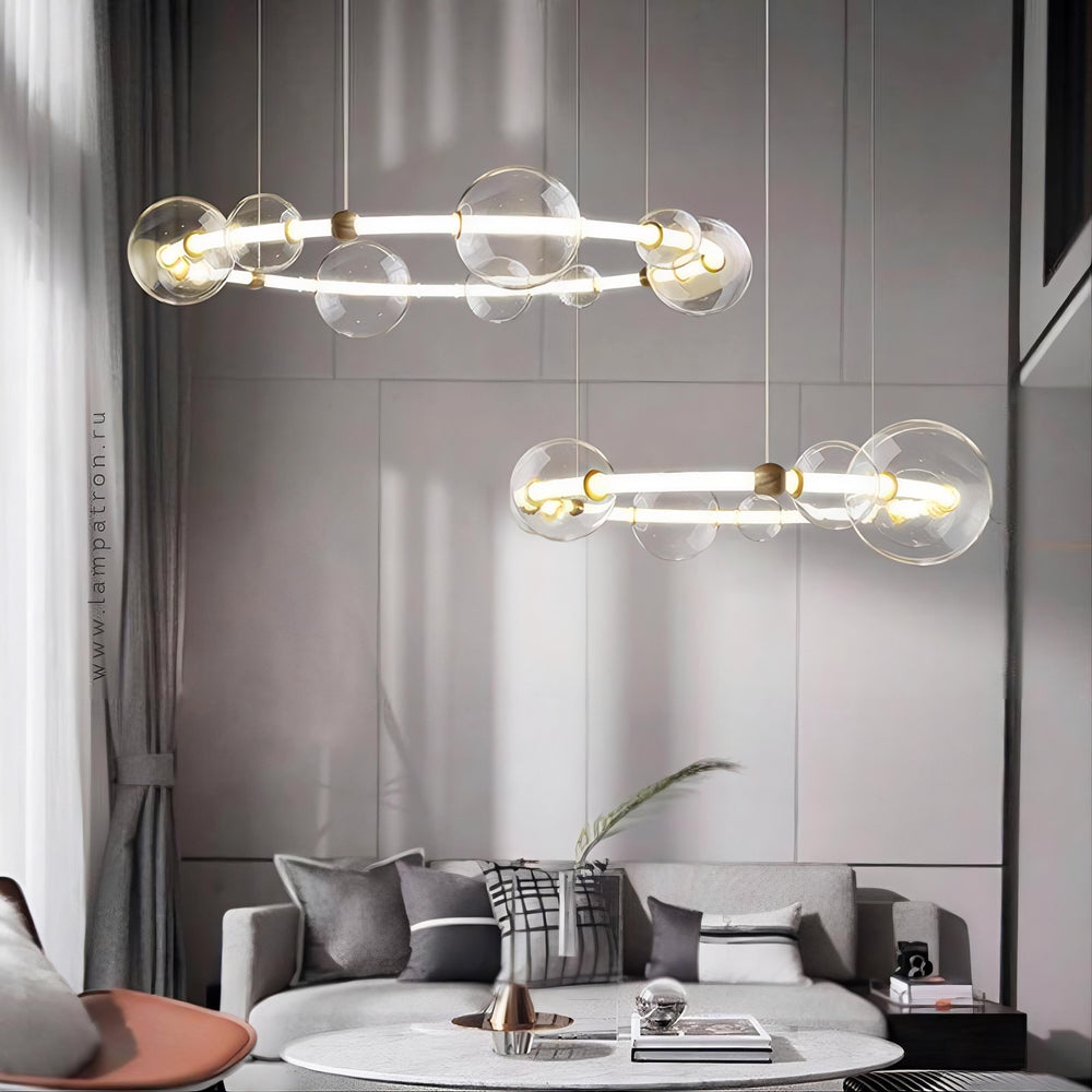 SESSA Ring Chandelier by Lampadom - angle view