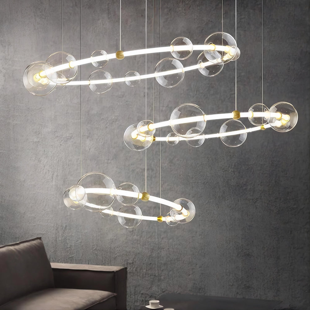 SESSA Ring Chandelier by Lampadom - close-up