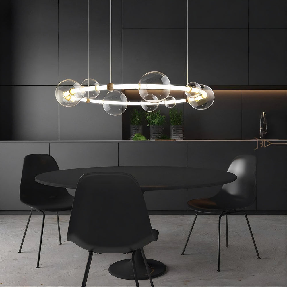 SESSA Ring Chandelier by Lampadom - scale reference