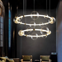 SESSA Ring Chandelier by Lampadom - scale reference