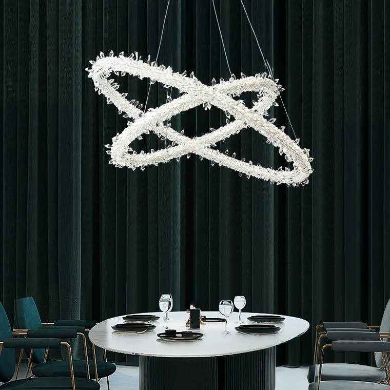 SIBYL Ring Chandelier by Lampadom - side view