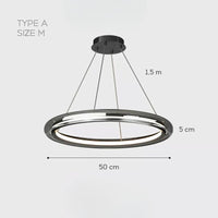 SIGURD Ring Chandelier by Lampadom - side view