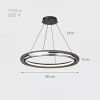 SIGURD Ring Chandelier by Lampadom - side view