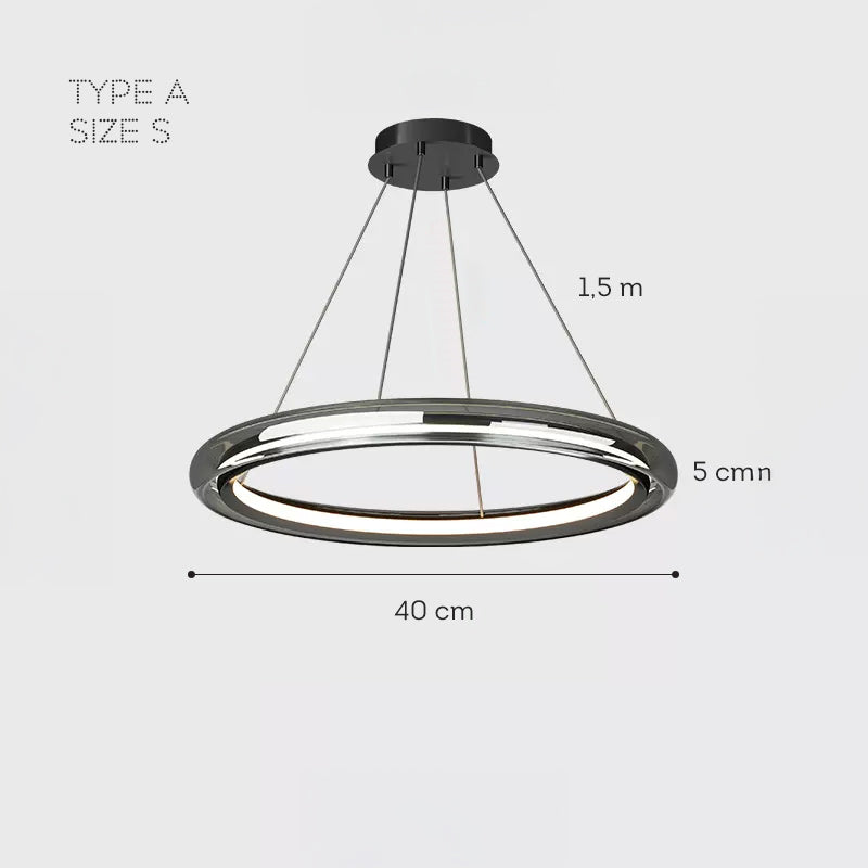 SIGURD Ring Chandelier by Lampadom - close-up