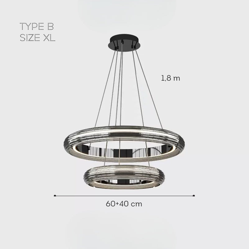 SIGURD Ring Chandelier by Lampadom - scale reference