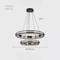SIGURD Ring Chandelier by Lampadom - scale reference