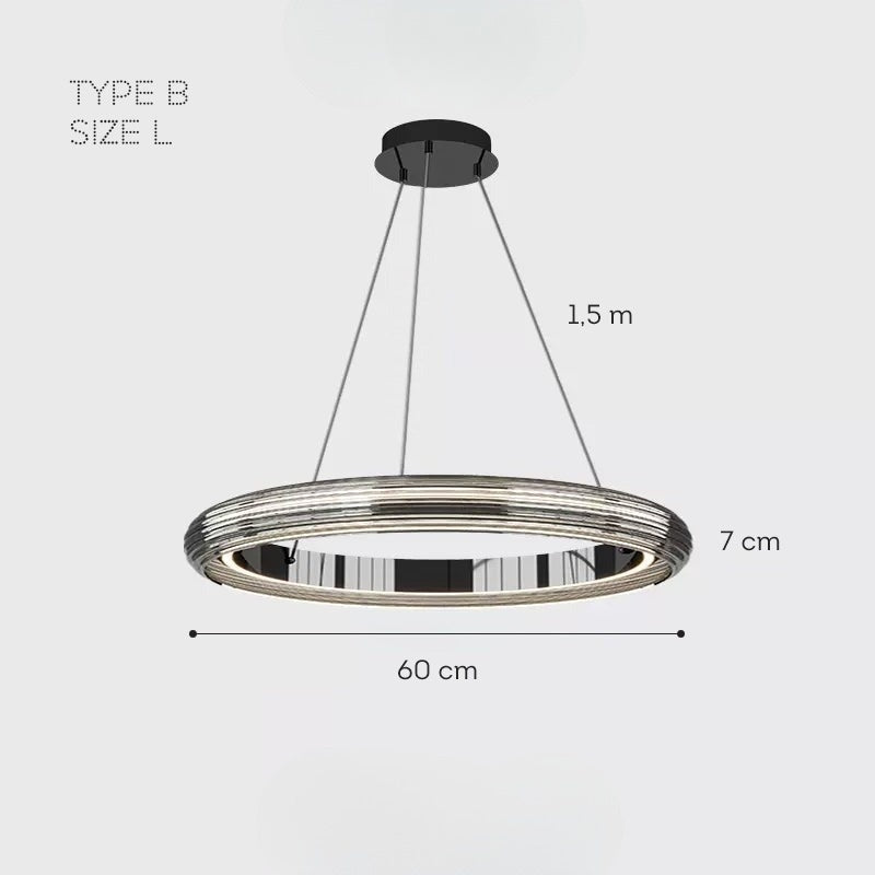 SIGURD Ring Chandelier by Lampadom - close-up