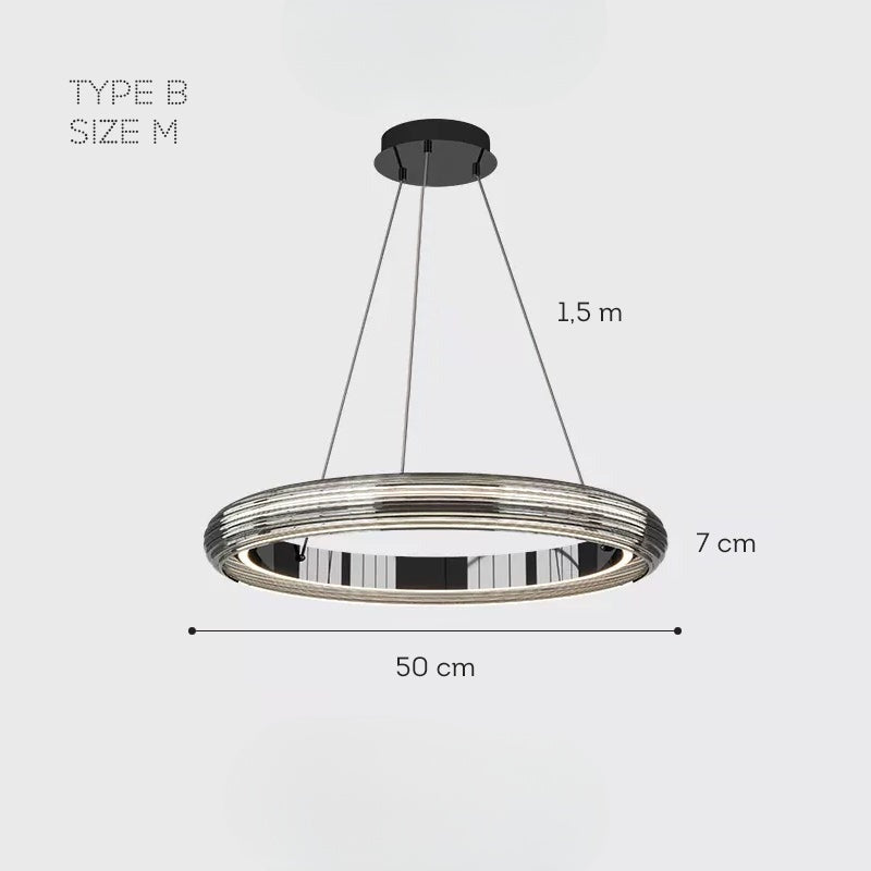 SIGURD Ring Chandelier by Lampadom - angle view