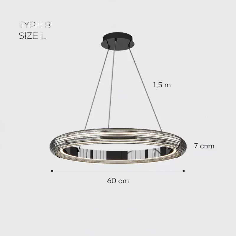 SIGURD Ring Chandelier by Lampadom - angle view