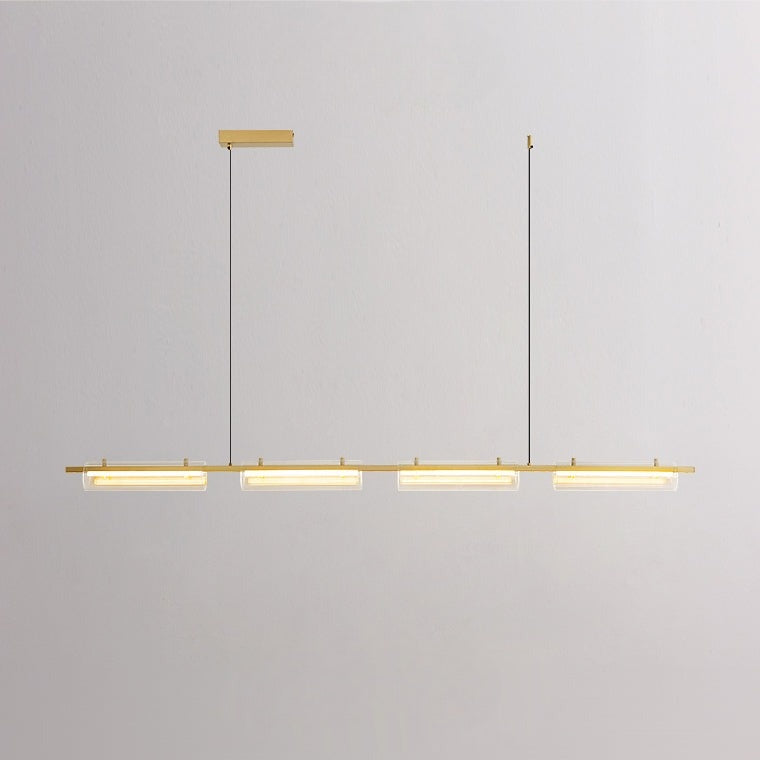 SIMER Linear Chandelier by Lampadom - scale reference