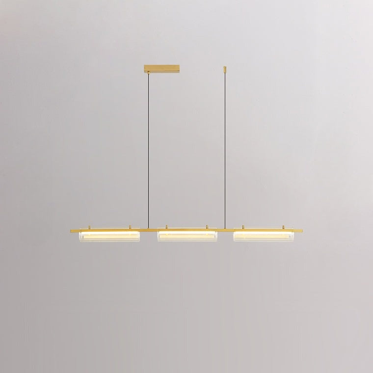 SIMER Linear Chandelier by Lampadom - close-up
