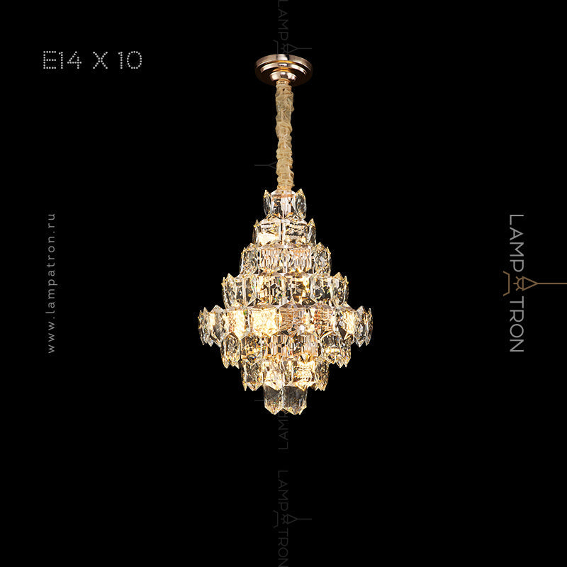 SIMONETTA Chandelier by Lampadom - side view