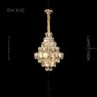 SIMONETTA Chandelier by Lampadom - side view