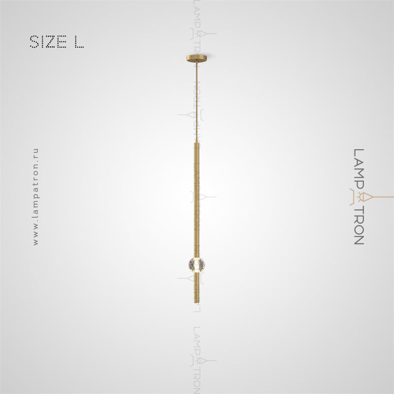 SOCRATES Pendant by Lampadom - side view
