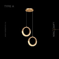 SONKE DUO Cascade Light by Lampadom - scale reference