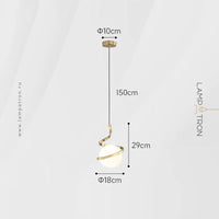 SPINNER Pendant by Lampadom - top view