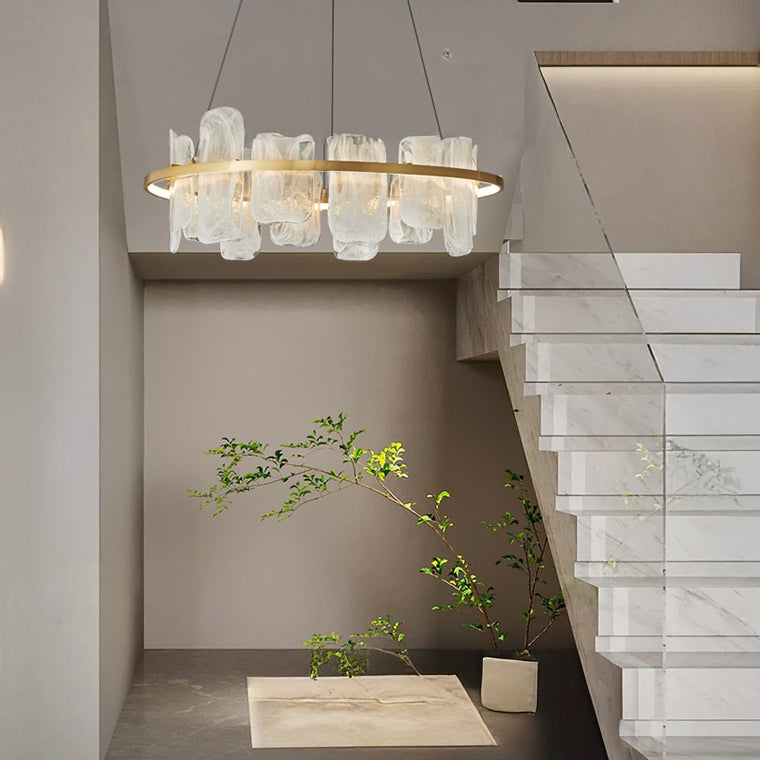 STAFFAN Ring Chandelier by Lampadom - side view