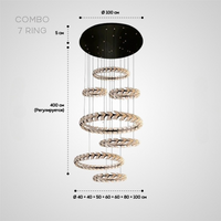 STAN Ring Chandelier by Lampadom - side view