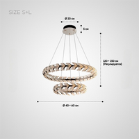 STAN Ring Chandelier by Lampadom - scale reference