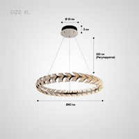 STAN Ring Chandelier by Lampadom - angle view