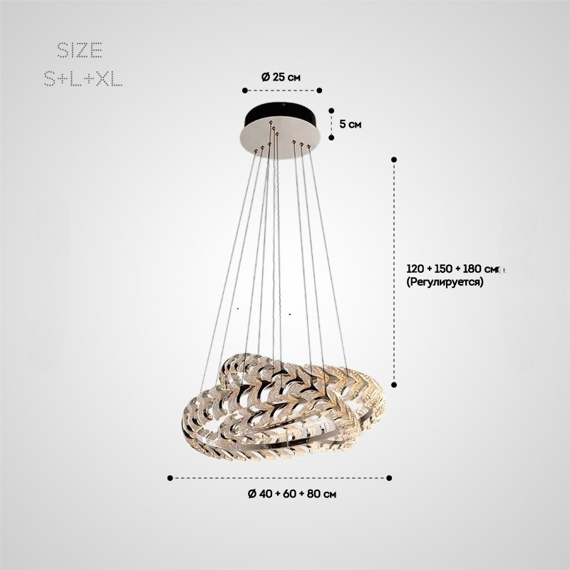 STAN Ring Chandelier by Lampadom - detail view