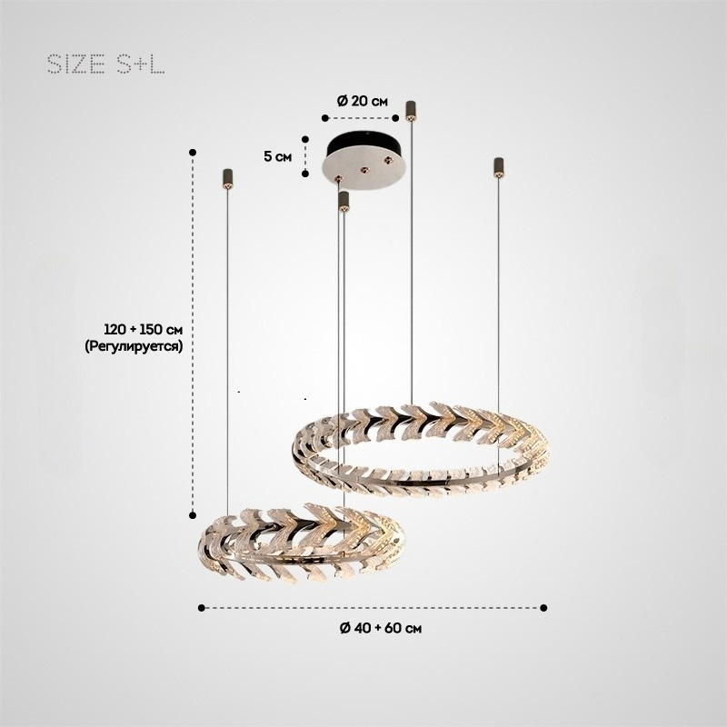STAN Ring Chandelier by Lampadom - top view