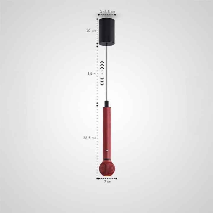 STENKIL Pendant by Lampadom - angle view