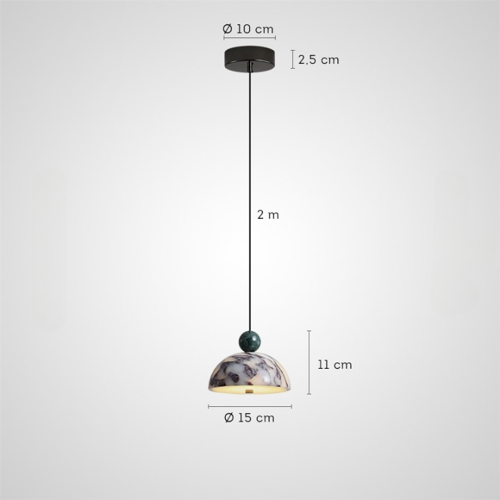 STENLY MARBLE Pendant by Lampadom - close-up