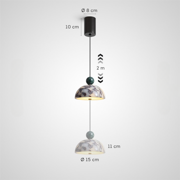 STENLY MARBLE Pendant by Lampadom - detail view