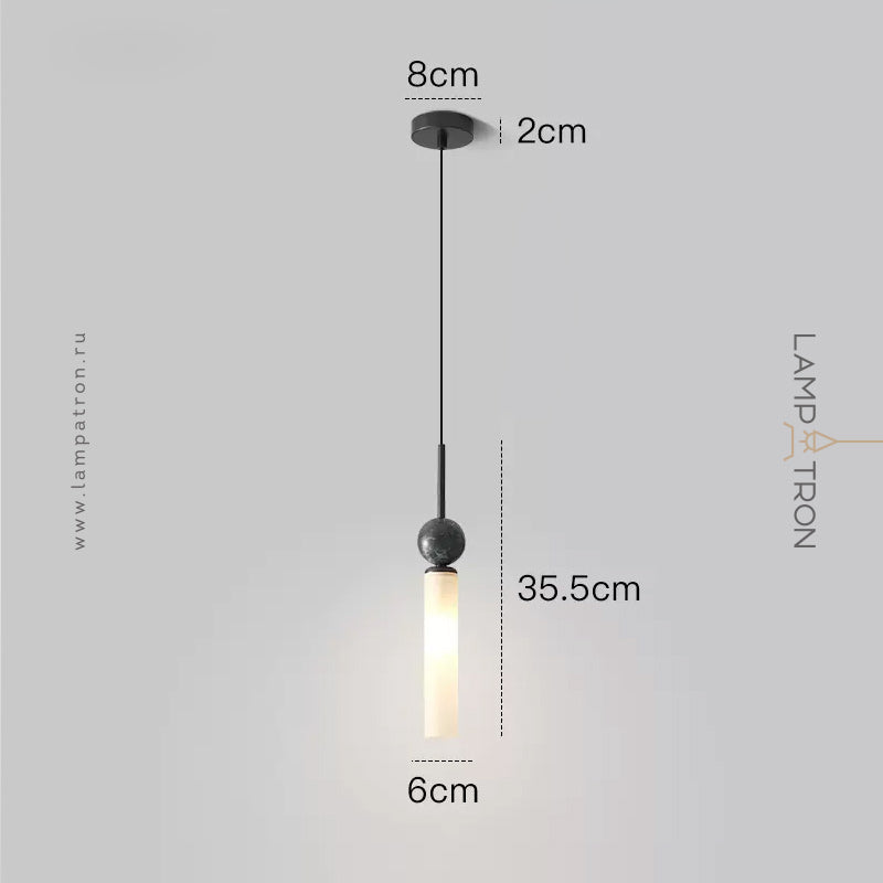 STENLY ONE Pendant by Lampadom - side view