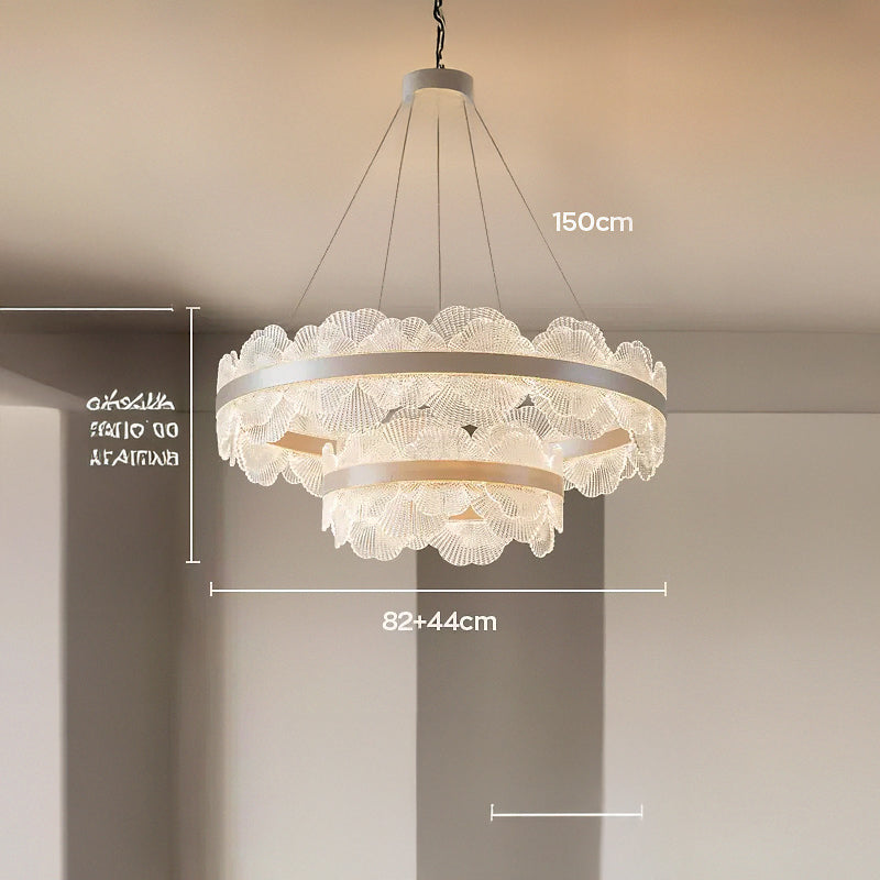 STEVIE Ring Chandelier by Lampadom - side view