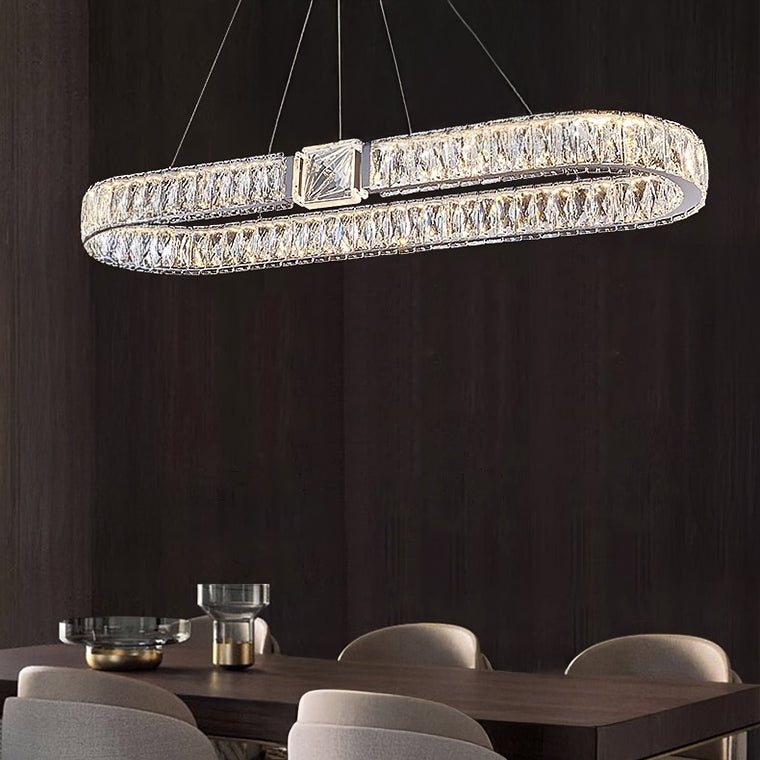 SYLVEST Linear Chandelier by Lampadom - close-up
